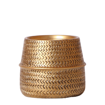 Vaso per piante dorato - Ø9 cm