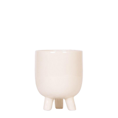 Vaso decorativo in travertino gommoso