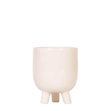 Vaso decorativo in travertino gommoso