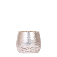 Vaso decorativo Elite color argento lucido
