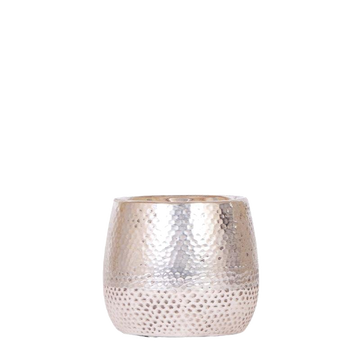 Vaso decorativo Elite color argento lucido