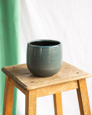 Vaso per piante blu Bari