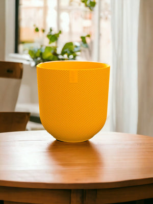 Vaso per piante Elho Jazz giallo - D23 x H21