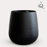 Livraison plante Cache - pot noir - h40cm, Ø35cm