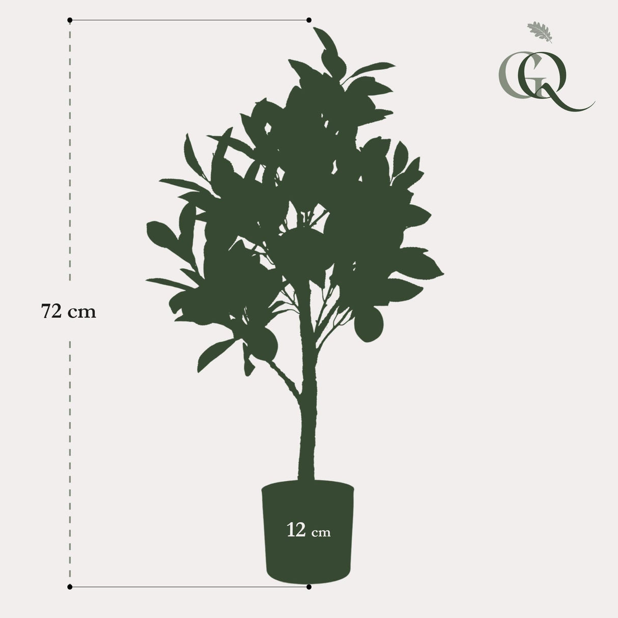Livraison plante Citronnier plante artificielle - h72cm, Ø12cm
