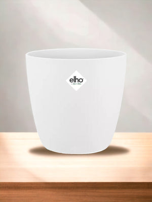 Vaso per piante ELHO Bruxelles rotondo 25 cm bianco