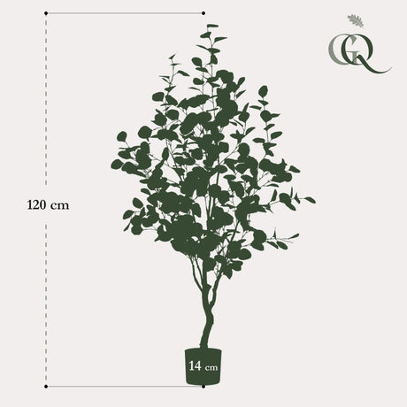 Livraison plante Eucalyptus plante artificielle - h120cm, Ø9cm