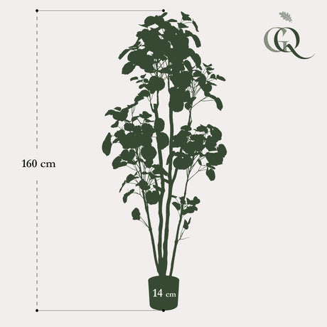 Livraison plante Polyscias Aralia plante artificielle - h160cm, Ø14cm