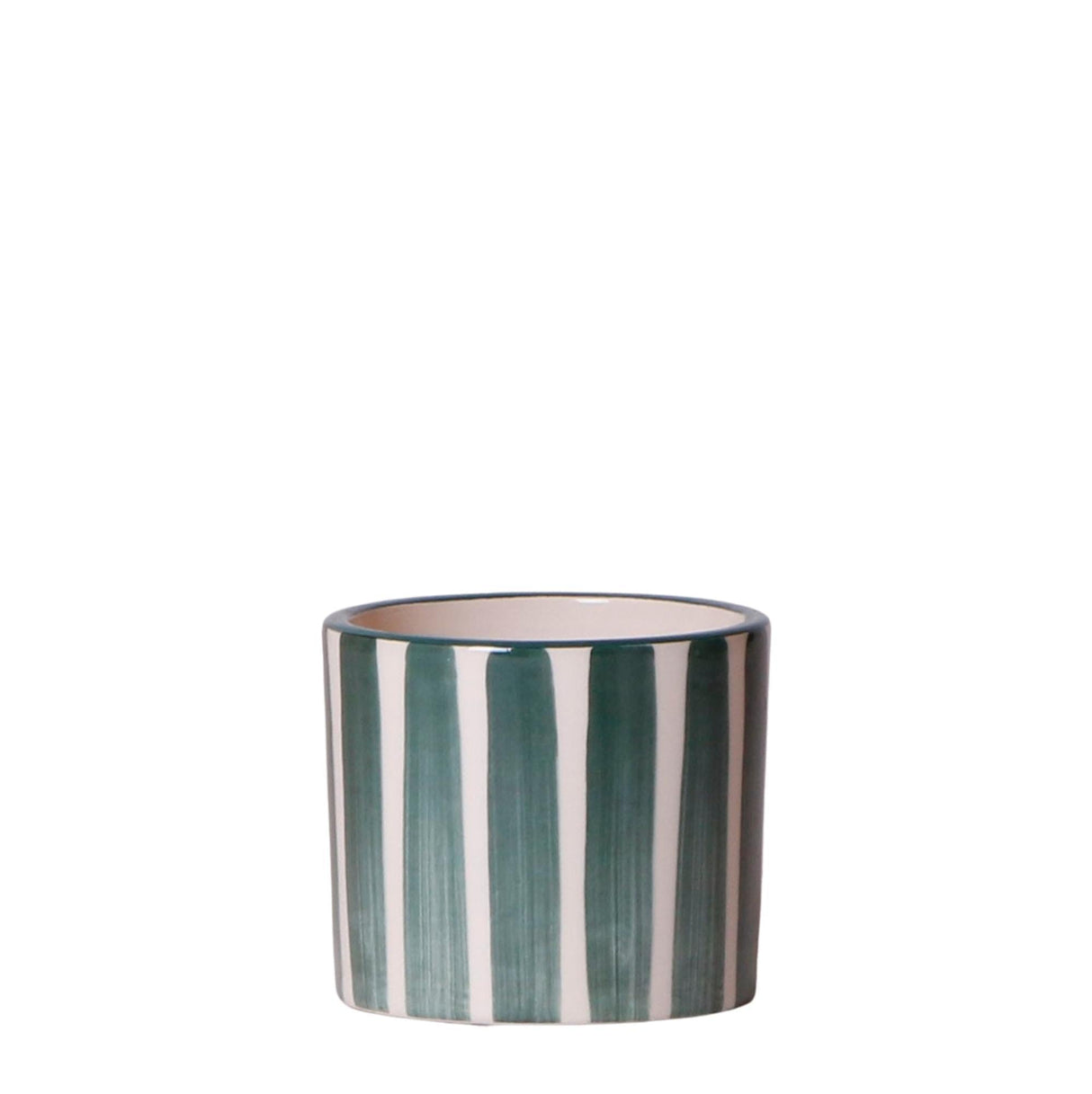 Livraison plante Pot décoratif Painted Stripe - Vert