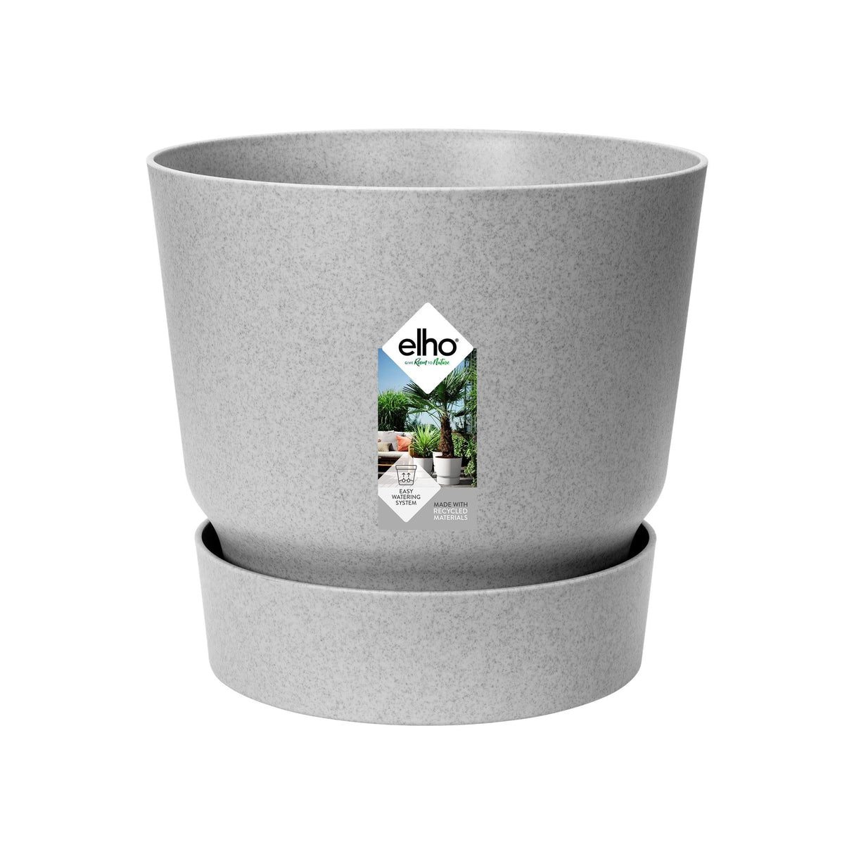 Livraison plante Pot elho Greenville Rond gris 14 cm