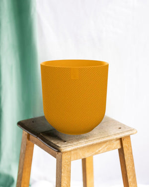 Elho Jazz Pot rotondo giallo ambra 23 cm