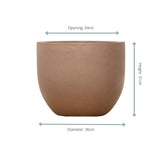 Livraison plante Pot Grigio New Egg Bronze 36 cm