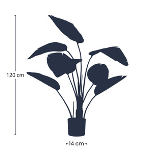 Strelitzia artificiel en pot h120cm