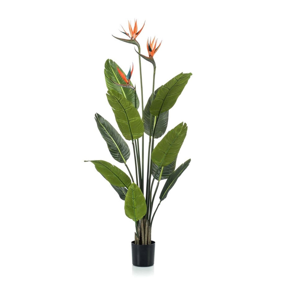 Oiseau du paradis artificiel en pot h120cm