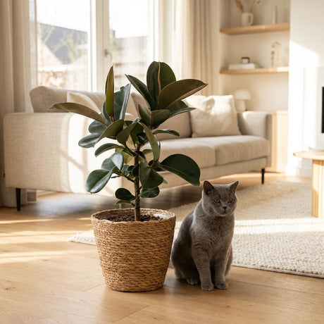 Ficus Elastica Cloe – Plante caoutchouc | Pot 19 cm, Hauteur 60 cm